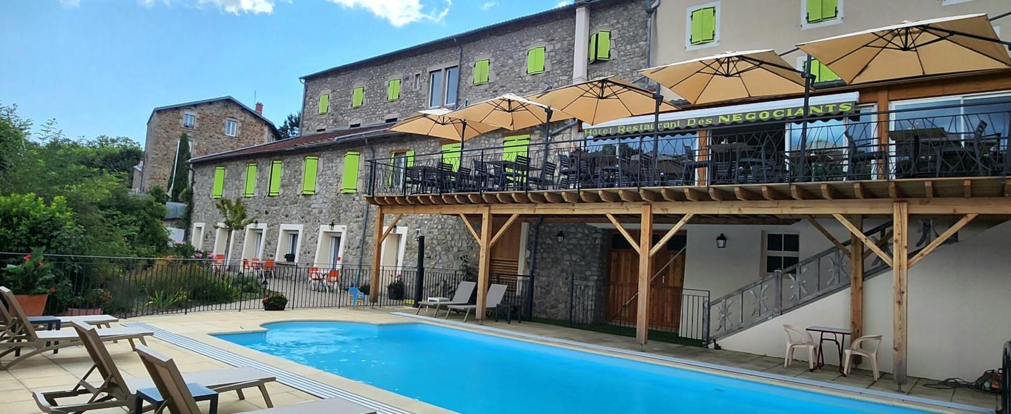 Hotel Des Négociants Lamastre Exterior foto